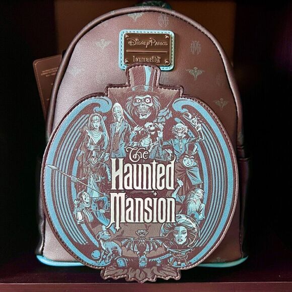 Haunted Mansion Glow-in-the-Dark Loungefly Mini Backpack NWT - Picture 1 of 4
